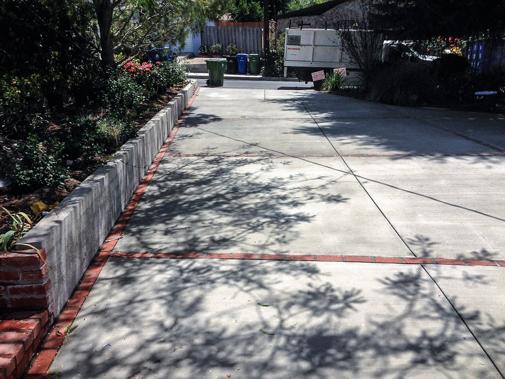 Ed's Landscaping Cement Driveway Project completed