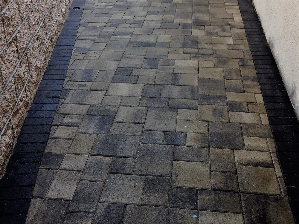 Pavingstone gray and brown